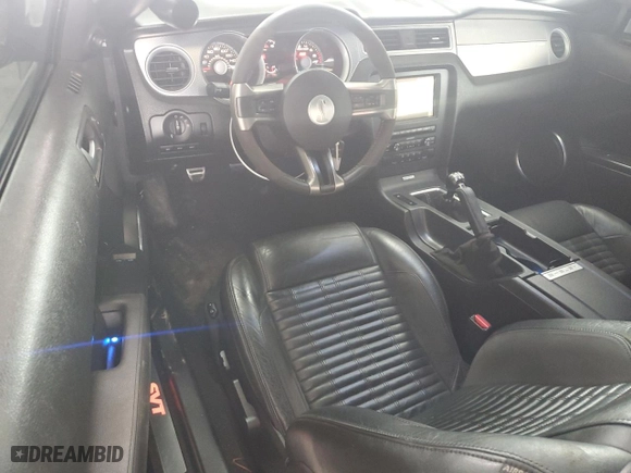 2010 Ford Mustang GT500 with VIN 1ZVBP8JS6A5114864, listed as a Copart auction lot 43198585 with NaN miles and Salvage Title. Bid and sale history available at carsss.com. Image 8.