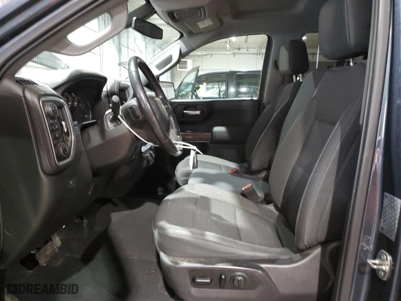 2019 Chevrolet Silverado 1500 LT with VIN 1GCRYDEK9KZ301222, listed as a Copart auction lot 45672115 with 78,037 mi miles and Salvage Title. Bid and sale history available at carsss.com. Image 7.