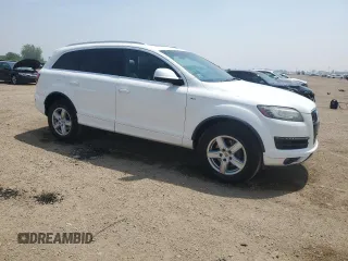 2011 Audi Q7 Prestige with VIN WA1WMAFE8BD001068, listed as a Copart auction lot 59710825 with 128,222 mi miles and Salvage title. Bid and sale history available at DreamBid. Image 4.