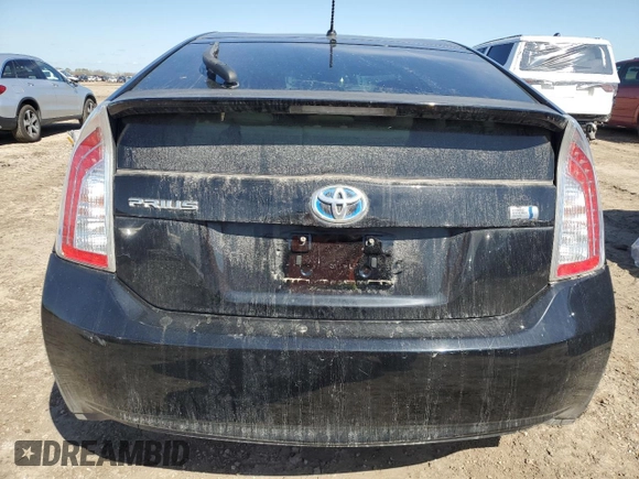 2012 Toyota Prius One with VIN JTDKN3DU7C1613014, listed as a Copart auction lot 47034215 with 0 mi miles and Salvage Title. Bid and sale history available at carsss.com. Image 6.