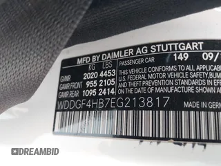 2014 Mercedes-Benz C 250 Sport z VIN WDDGF4HB7EG213817, wystawiony jako IAAI lot #41745579 z przebiegiem Nie podano mil oraz . Historia ofert i sprzedaży dostępna na DreamBid. Obrazek 9.