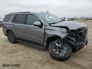 2021 Chevrolet Tahoe Z71 with VIN 1GNSKPKD3MR274667, listed as a Copart auction lot 46189715 with 81,187 mi miles and Salvage Title. Bid and sale history available at carsss.com. Image 4.