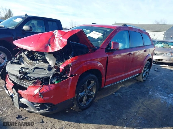 2017 Dodge Journey Crossroad Plus with VIN 3C4PDCGG7HT553993, listed as a IAAI auction lot 41460861 with NaN miles. Bid and sale history available at carsss.com. Image 14.