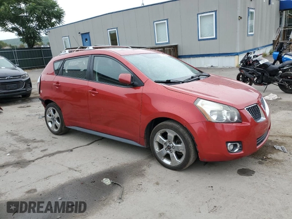 2009 Pontiac Vibe with VIN 5Y2SM67059Z458535, listed as a Copart auction lot 72076374 with 189,772 mi miles and Salvage Title. Bid and sale history available at carsss.com. Image 4.