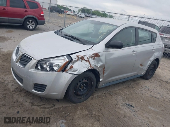 2009 Pontiac Vibe w/1SB with VIN 5Y2SP67009Z428804, listed as a IAAI auction lot 41959697 with 208,681 mi miles. Bid and sale history available at carsss.com. Image 2.