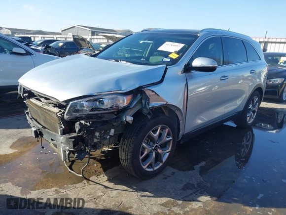 2019 Kia Sorento EX Sport V6 with VIN 5XYPH4A52KG603439, listed as a IAAI auction lot 41784097 with 49,481 mi miles. Bid and sale history available at carsss.com. Image 2.