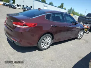 2018 Kia Optima LX with VIN 5XXGT4L36JG259580, listed as a Copart auction lot 63820585 with 115,066 mi miles and Salvage title. Bid and sale history available at DreamBid. Image 3.