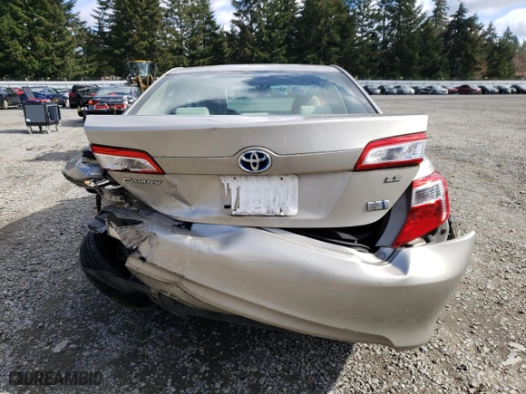 2013 Toyota Camry Hybrid LE with VIN 4T1BD1FK1DU093343, listed as a Copart auction lot 48204095 with 78,075 mi miles and Salvage Title. Bid and sale history available at carsss.com. Image 6.