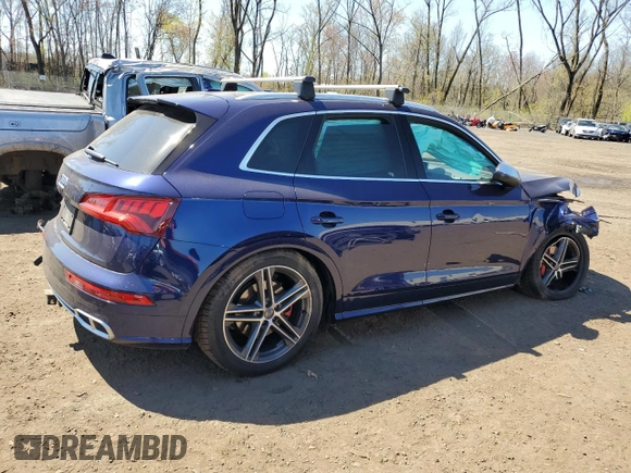 2020 Audi SQ5 Premium Plus with VIN WA1B4AFY2L2081781, listed as a Copart auction lot 51898614 with Not Provided miles and . Bid and sale history available at DreamBid. Image 3.