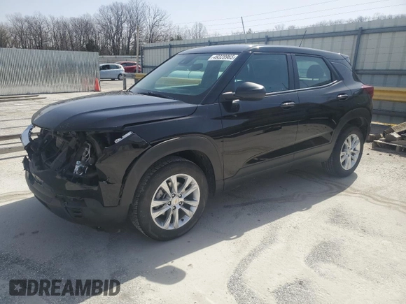 2022 Chevrolet TrailBlazer LS with VIN KL79MMS2XNB089862, listed as a Copart auction lot 49328965 with 78,848 mi miles and Salvage Title. Bid and sale history available at carsss.com. Image 1.