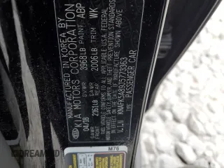 2018 Kia Forte LX with VIN KNAFK5A89J5773363, listed as a Copart auction lot 83158374 with 37,331 mi miles and Salvage Title. Bid and sale history available at carsss.com. Image 14.