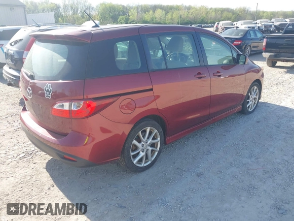2012 Mazda 5 Touring with VIN JM1CW2CL3C0133076, listed as a IAAI auction lot 42121771 with 144,580 mi miles and . Bid and sale history available at DreamBid. Image 4.
