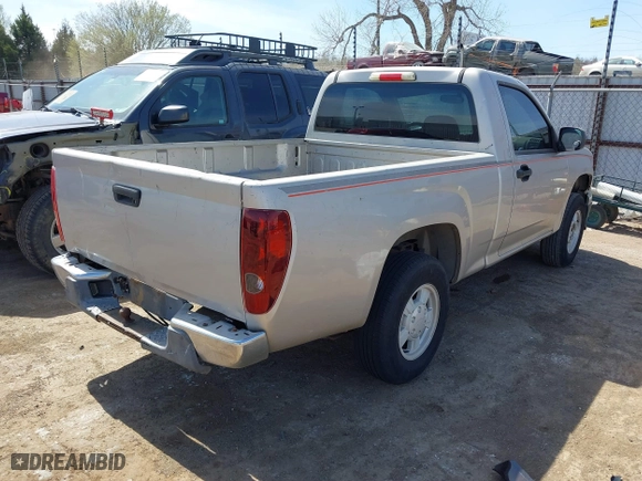 2005 Chevrolet Colorado Z85 with VIN 1GCCS148758222962, listed as a IAAI auction lot 41851102 with 163,819 mi miles. Bid and sale history available at carsss.com. Image 4.