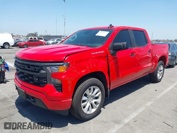 2025 Chevrolet Silverado 1500 Custom with VIN 1GCPABEK2SZ132029, listed as a IAAI auction lot 42279571 with 2,458 mi miles and . Bid and sale history available at DreamBid. Image 6.