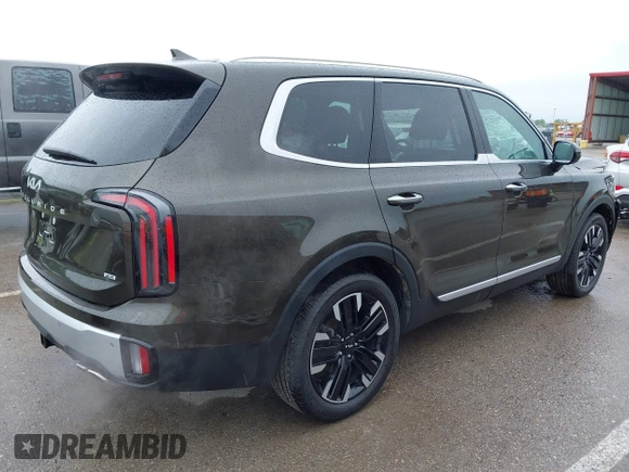 2024 Kia Telluride SX Prestige X-Pro with VIN 5XYP5DGCXRG530586, listed as a IAAI auction lot 42225560 with 7,880 mi miles and . Bid and sale history available at DreamBid. Image 4.