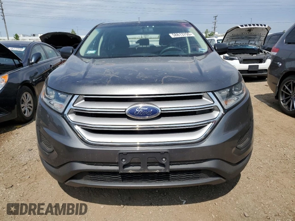 2017 Ford Edge SE with VIN 2FMPK4G91HBB33828, listed as a Copart auction lot 58813755 with 54,248 mi miles and Salvage title. Bid and sale history available at DreamBid. Image 5.