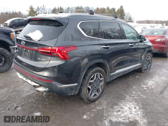 2022 Hyundai Santa Fe Limited with VIN 5NMS4DALXNH419090, listed as a IAAI auction lot 41545294 with 15,402 mi miles. Bid and sale history available at carsss.com. Image 4.