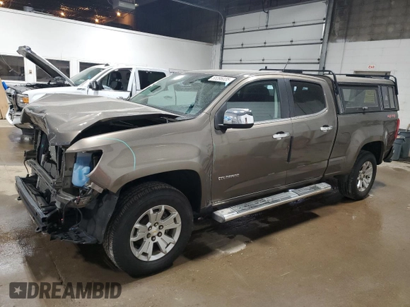 2016 Chevrolet Colorado 4WD LT with VIN 1GCGTCE34G1180596, listed as a Copart auction lot 55396035 with 108,257 mi miles and Salvage title. Bid and sale history available at DreamBid. Image 1.