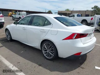 2014 Lexus IS 250 with VIN JTHBF1D28E5043051, listed as a IAAI auction lot 41985346 with 227,895 mi miles. Bid and sale history available at carsss.com. Image 3.