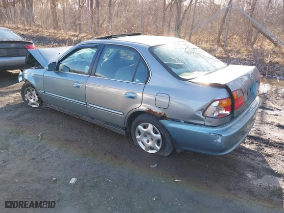 1999 Honda Civic EX with VIN 2HGEJ8643XH511334, listed as a IAAI auction lot 41851364 with 142,632 mi miles. Bid and sale history available at carsss.com. Image 3.