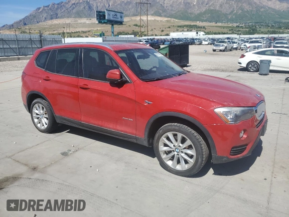 2015 BMW X3 xDrive28i z VIN 5UXWX9C56F0D48123, wystawiony jako Copart lot #58174835 z przebiegiem Nie podano mil oraz Tytuł czysty. Historia ofert i sprzedaży dostępna na DreamBid. Obrazek 4.