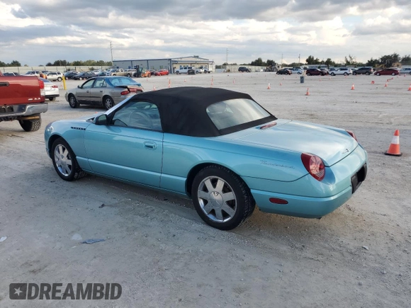 2002 Ford Thunderbird Hardtop Premium z VIN 1FAHP60A22Y123643, wystawiony jako Copart lot #73840684 z przebiegiem 47 589 mil mil oraz Szkoda całkowita • Salvage title. Historia ofert i sprzedaży dostępna na DreamBid. Obrazek 2.