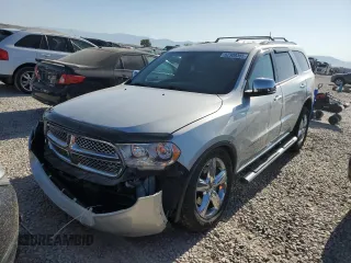2013 Dodge Durango Citadel with VIN 1C4SDJET2DC602487, listed as a Copart auction lot 62308385 with 124,034 mi miles and Salvage title. Bid and sale history available at DreamBid. Image 1.