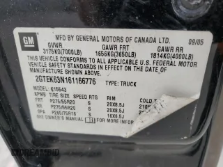 2006 GMC Sierra Denali z VIN 2GTEK63N161166776, wystawiony jako Copart lot #76421984 z przebiegiem Nie podano mil oraz Szkody całkowita. Historia ofert i sprzedaży dostępna na DreamBid. Obrazek 13.