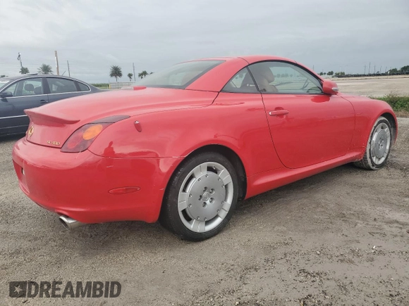 2002 Lexus SC 430 with VIN JTHFN48Y420016541, listed as a Copart auction lot 74678694 with Not Provided miles and Non Repairable. Bid and sale history available at DreamBid. Image 3.
