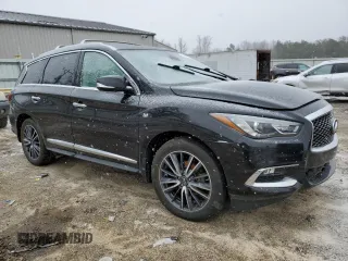 2019 Infiniti QX60 Luxe z VIN 5N1DL0MM0KC527362, wystawiony jako Copart lot #45854705 z przebiegiem 90 075 mil mil oraz Szkody całkowita. Historia ofert i sprzedaży dostępna na DreamBid. Obrazek 4.