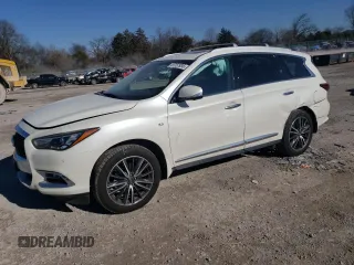 2020 Infiniti QX60 LUXE with VIN 5N1DL0MMXLC517200, listed as a Copart auction lot 41757935 with 44,706 mi miles and Salvage Title. Bid and sale history available at carsss.com. Image 1.