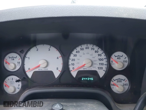 2007 Dodge 2500 Laramie with VIN 3D7KS29CX7G729582, listed as a IAAI auction lot 41555836 with 244,346 mi miles and . Bid and sale history available at DreamBid. Image 7.