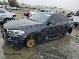 2016 BMW X6 xDrive35i with VIN 5UXKU2C55G0N83108, listed as a Copart auction lot 84905164 with 0 mi miles and Salvage Title. Bid and sale history available at carsss.com. Image 1.