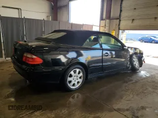 2000 Mercedes-Benz CLK with VIN WDBLK65G9YT034723, listed as a Copart auction lot 50038375 with 129,995 mi miles and Salvage Title. Bid and sale history available at carsss.com. Image 3.
