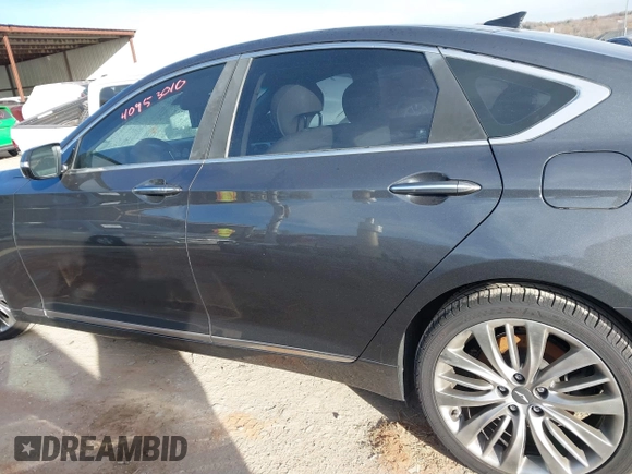 2017 Genesis G80 5.0L Ultimate with VIN KMHGN4JF0HU207725, listed as a IAAI auction lot 40953010 with 84,738 mi miles. Bid and sale history available at carsss.com. Image 14.