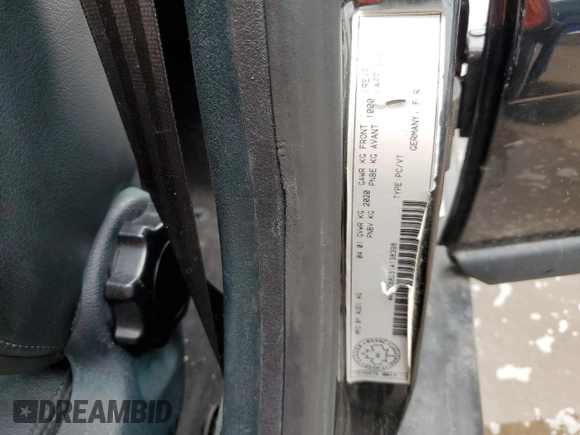 2001 Audi A4 with VIN WAUDC68D31A138398, listed as a Copart auction lot 63600565 with 224,204 mi miles and Salvage title. Bid and sale history available at DreamBid. Image 12.