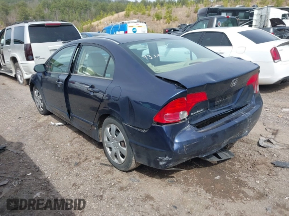 2006 Honda Civic LX z VIN 1HGFA16526L029332, wystawiony jako IAAI lot #41752392 z przebiegiem 123 928 mil mil oraz . Historia ofert i sprzedaży dostępna na DreamBid. Obrazek 3.