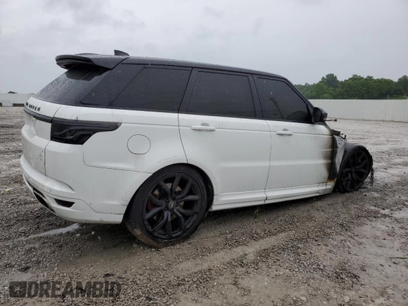 2020 Land Rover Range Rover Sport SVR with VIN SALWZ2RE5LA723022, listed as a Copart auction lot 68786574 with 0 mi miles and Non Repairable. Bid and sale history available at carsss.com. Image 3.