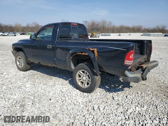 2004 Dodge Dakota with VIN 1D7GG16K54S588745, listed as a Copart auction lot 48946065 with 123,803 mi miles and Salvage Title. Bid and sale history available at DreamBid. Image 2.