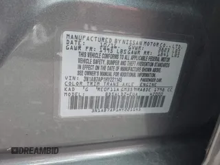 2017 Nissan Sentra SR with VIN 3N1AB7AP1HY221145, listed as a IAAI auction lot 42695925 with 76,514 mi miles and . Bid and sale history available at DreamBid. Image 9.