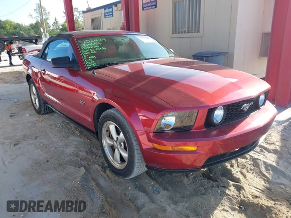 2007 Ford Mustang GT Deluxe with VIN 1ZVHT85HX75286862, listed as a IAAI auction lot 42168563 with 108,446 mi miles and . Bid and sale history available at DreamBid. Image 1.