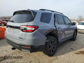 2023 Honda Pilot Sport with VIN 5FNYG2H32PB009562, listed as a Copart auction lot 85781904 with 28,640 mi miles and Salvage Title. Bid and sale history available at carsss.com. Image 3.