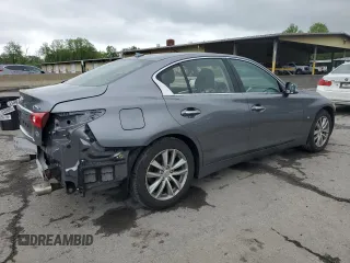 2015 Infiniti Q50 Premium with VIN JN1BV7AR6FM419944, listed as a Copart auction lot 55504355 with 101,886 mi miles and Salvage Title. Bid and sale history available at DreamBid. Image 3.