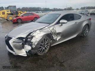 2015 Lexus RC 350 with VIN JTHHE5BC5F5007738, listed as a Copart auction lot 79508924 with 55,098 mi miles and Salvage Title. Bid and sale history available at carsss.com. Image 1.
