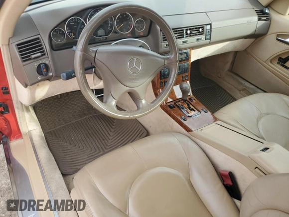 1999 Mercedes-Benz SL-Class with VIN WDBFA68F9XF186324, listed as a Copart auction lot 78376164 with 121,311 mi miles and Salvage Title. Bid and sale history available at carsss.com. Image 8.