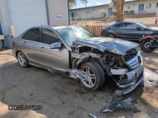 2012 Mercedes-Benz C 300 Sport with VIN WDDGF8BB5CA660243, listed as a Copart auction lot 59394845 with 176,880 mi miles and Salvage title. Bid and sale history available at DreamBid. Image 4.
