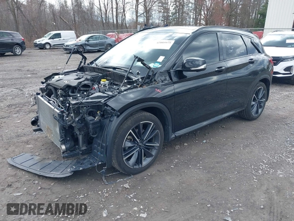 2023 Infiniti QX50 Sport with VIN 3PCAJ5FB8PF109857, listed as a IAAI auction lot 42005975 with 78,220 mi miles and . Bid and sale history available at DreamBid. Image 2.
