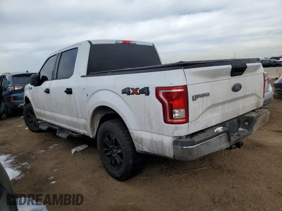 2017 Ford F-150 XL with VIN 1FTEW1E89HKC46487, listed as a Copart auction lot 45216065 with 153,488 mi miles and Salvage Title. Bid and sale history available at carsss.com. Image 2.