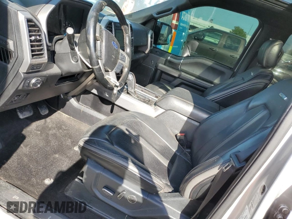 2019 Ford F-150 XL with VIN 1FTEW1E45KFB43127, listed as a Copart auction lot 50134345 with 194,396 mi miles and Salvage Title. Bid and sale history available at DreamBid. Image 7.