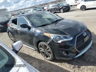 2016 Hyundai Veloster Turbo with VIN KMHTC6AE3GU264278, listed as a Copart auction lot 49557415 with Not provided miles and Clean title. Bid and sale history available at DreamBid. Image 4.